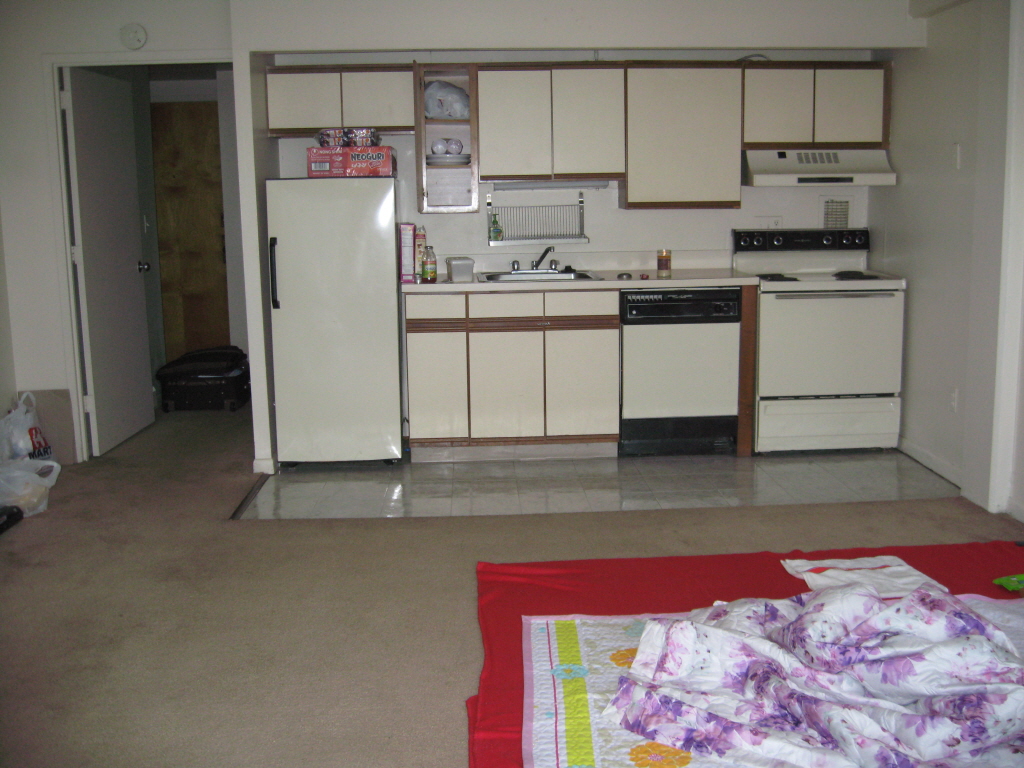 키친이 워낙 낡아서 냉장고는 잘 동작하지 않았고 Dishwasher는 물이 새기 일쑤였다