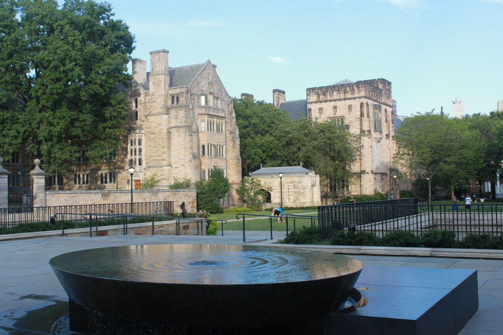 예일 대학교 도서관 근처 풍경